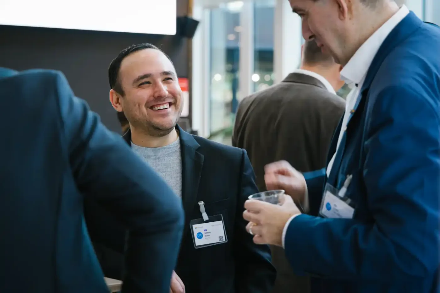 Guests meeting at the corporate event